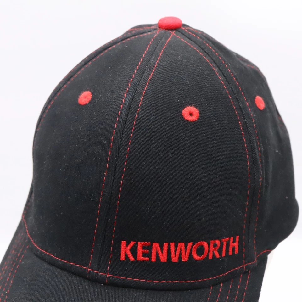 Gorra Kenworth negra y roja elástica ajustada adulto talla única Foto 4 de 4