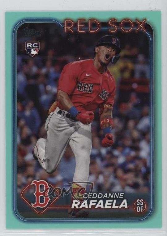 2024 Topps Series 1 Aqua Ceddanne Rafaela #313 0st9