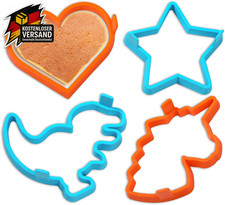 Silikon-Pfannkuchenform Set für Herz Stern Einhorn Dinosaurier Backform Kinderkü