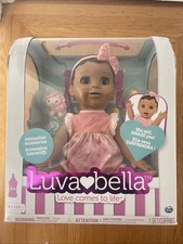 LUVABELLA Interactive Baby Doll Brunette Brown - SpinMaster New in Box Sealed
