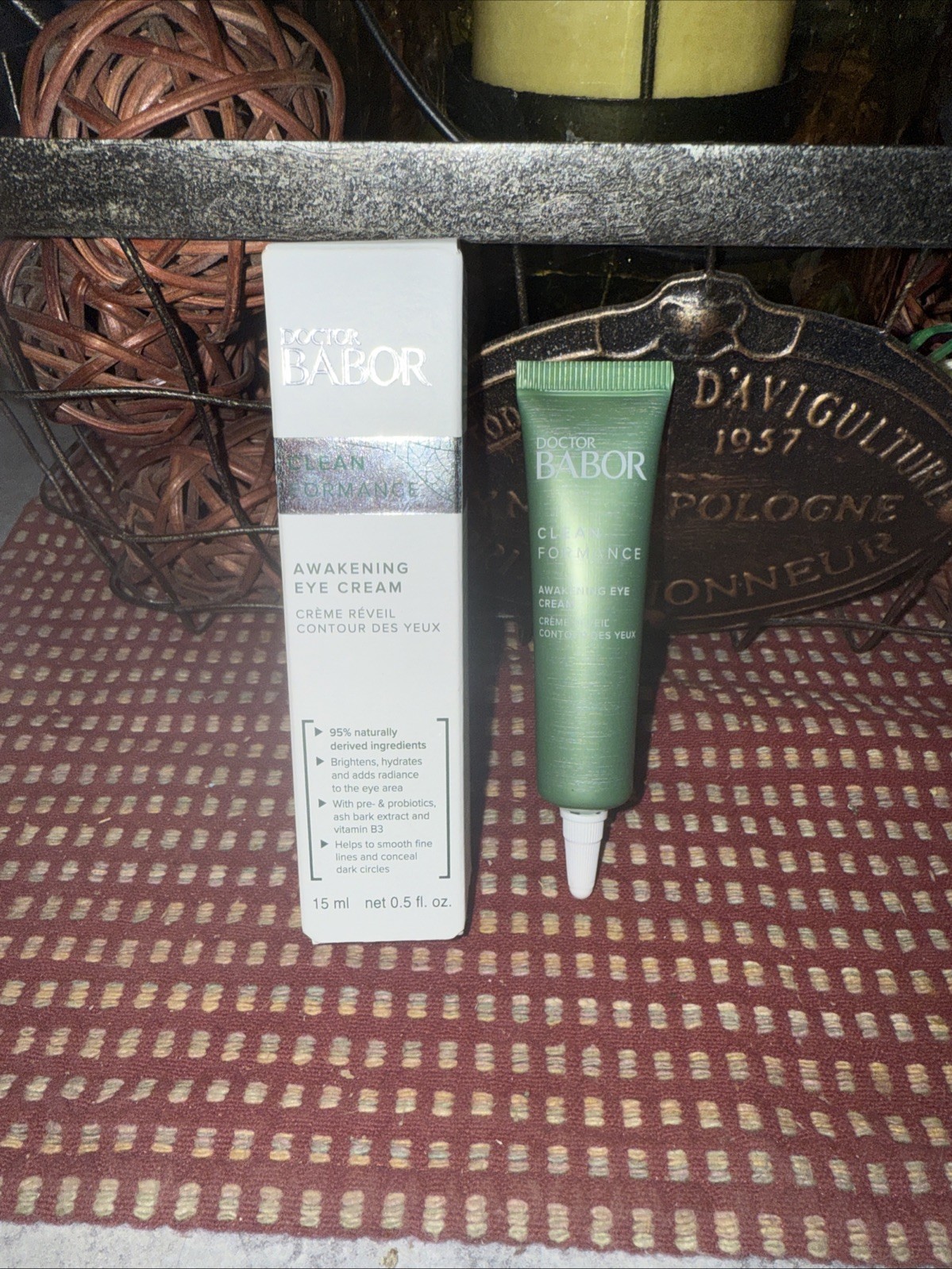 New Doctor Babor Awakening Eye Cream 0.5 oz Dark Circles + Free Color Pop Gift