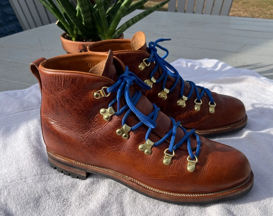 Viberg Hikers in Natural Dublin Leather - Viberg Size 10.5 - Image 2 of 4