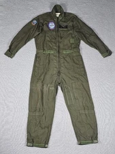 US Navy Summer Flight Suit 1973 F-14 Tomcat Patches Name Tag 44 Long Authentic 