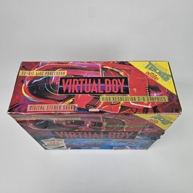 Nintendo Virtual Boy Console CIB AC Adapter Tennis Wario Land Red Alarm TESTED