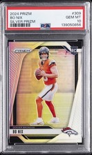 2024 PANINI PRIZM SILVER PRIZM #309 BO NIX ROOKIE RC PSA 10