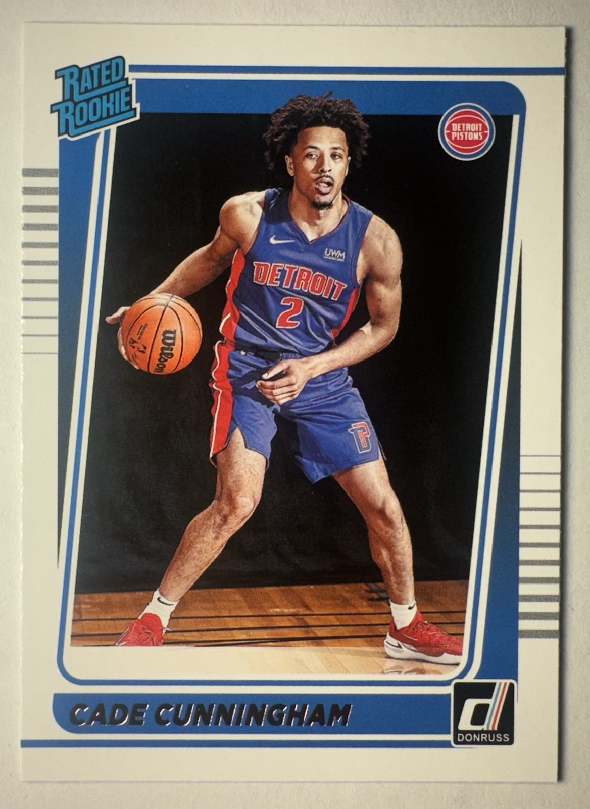 2021-22 Donruss Cade Cunningham #211 Rated Rookie RC Pistons