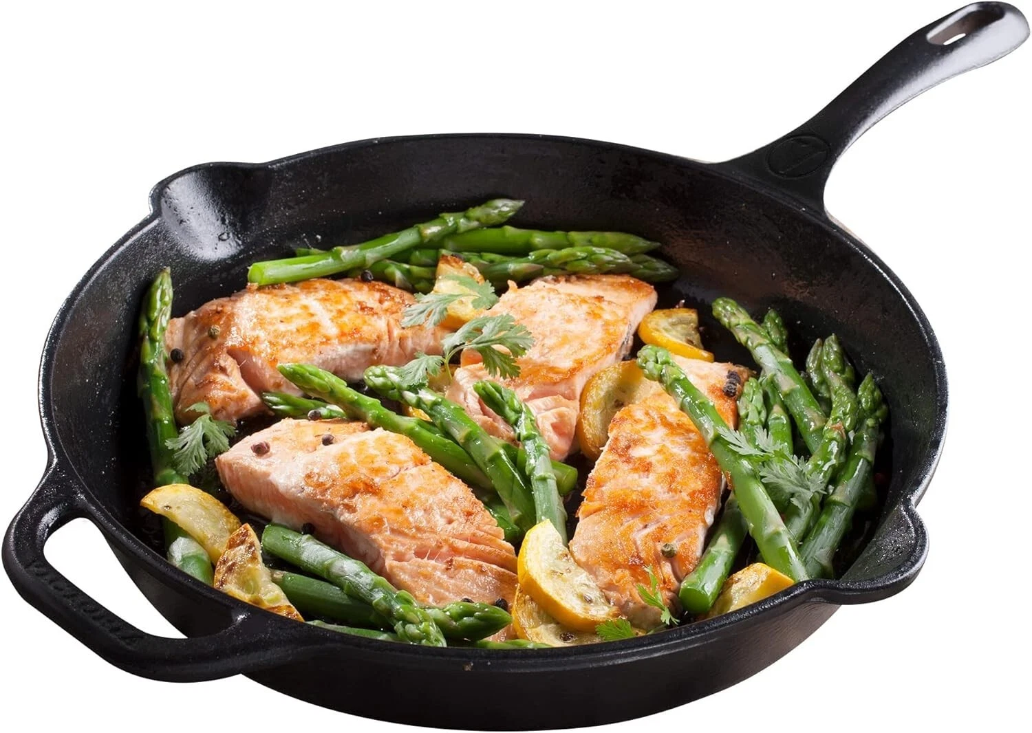 Victoria Cast Iron Skillet Large Frying Pan Seasoned Surface Cast Iron Pan, 12"