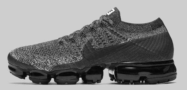 grey and black flyknit vapormax