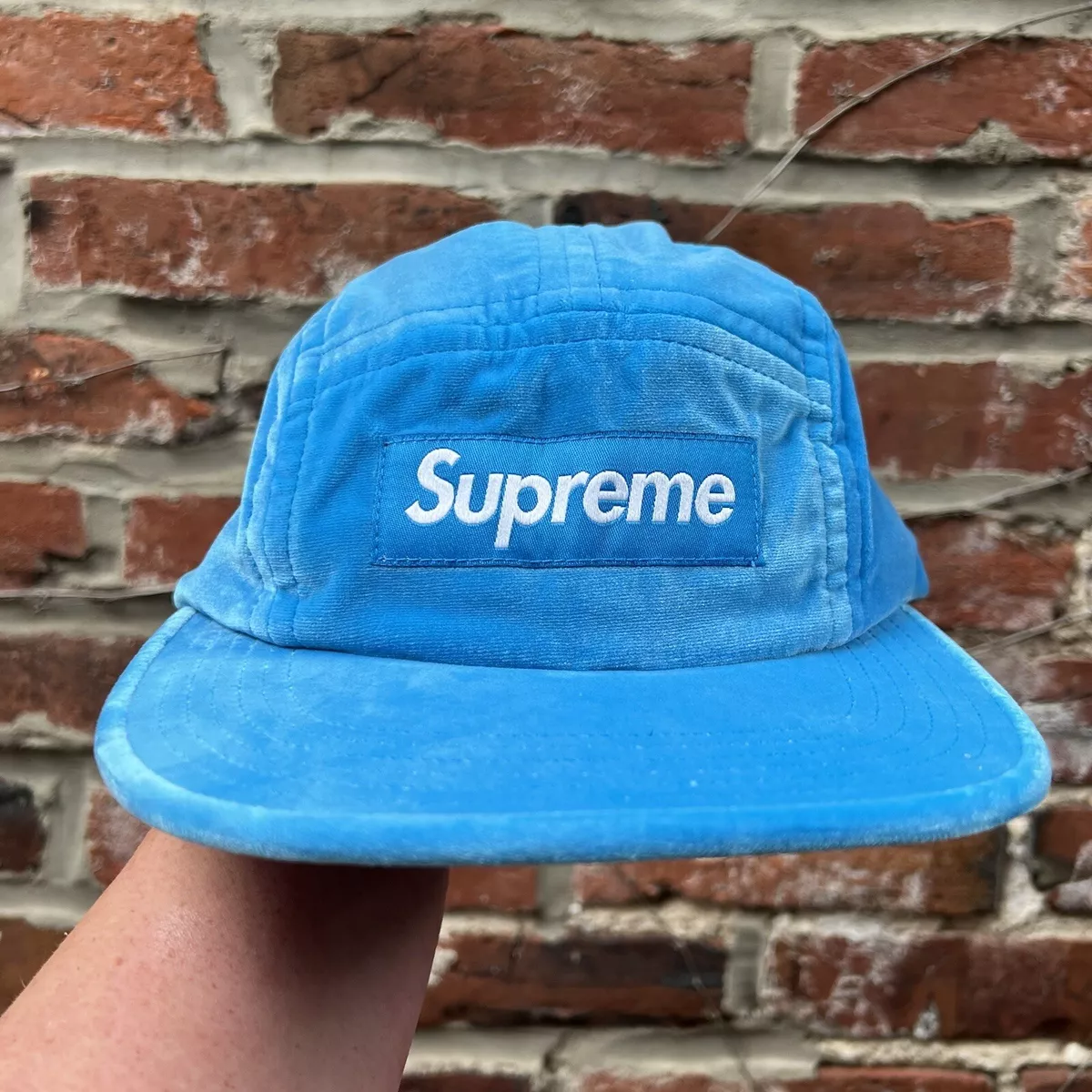 Supreme Velvet 5 Panel Camp Hat