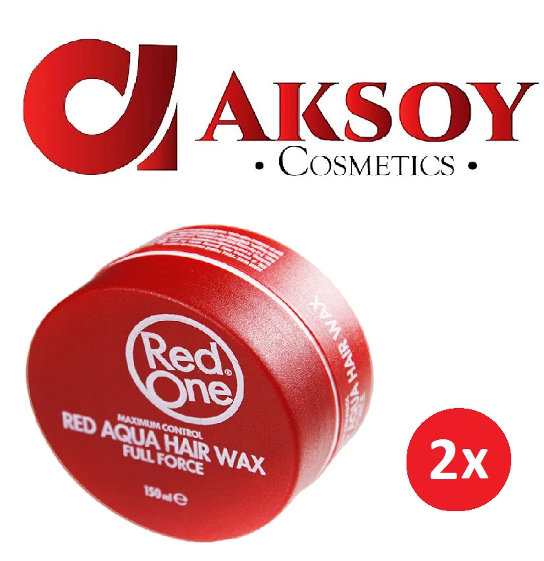(39,97€ / L ) 2 x RedOne RED Aqua Hair Wax FULL FORCE 150ml Wassermelone