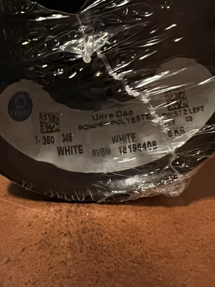 Sealed Case Of 50 8oz Spools- Coats Ultra Dee Bonded Polyester Thread  T-350 346 - Image 3 of 3