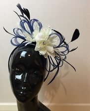 Customised Feather Hair Fascinator on Headband Wedding Royal Ascot Races Bespoke