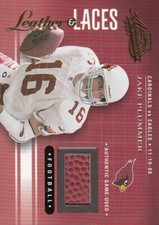 2001 Absolute Memorabilia Leather and Laces #LL14 Jake Plummer Ball /825 - NM-MT