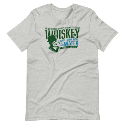 THE QUIET MAN Whiskey Water Quote Tee Short-Sleeve Unisex T-Shirt