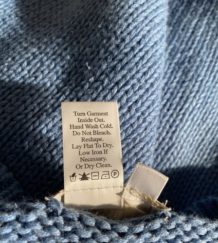 Coldwater Creek beautiful blue, with Stars Sweater - Picture 3 of 6