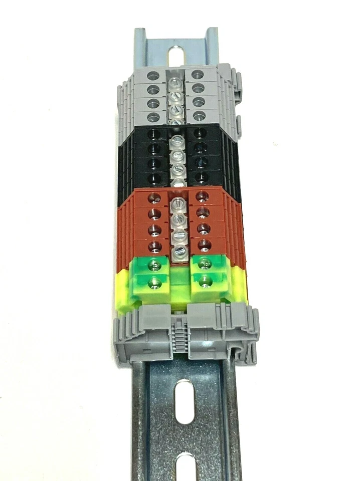 KONNECT-IT DIN Rail Power Distribution Terminal Block Kit KN-T10 10 AWG 30A 600V - Image 2 of 4