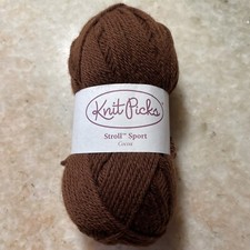Knit Picks Stroll Sport Yarn Cocoa Superwash Merino Wool 50g 137 Yds Lot 82230