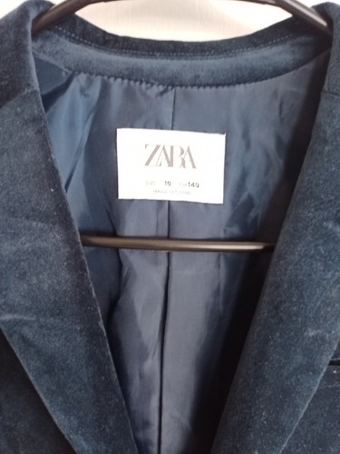 Zara Blazer Jacket Boys Blue Size 10 Worn 2x Wedding Party Formal Separate - Picture 8 of 18