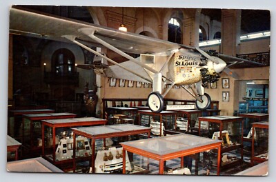 Postcard Washington DC Spirit Louis Plane Smithsonian Institution 