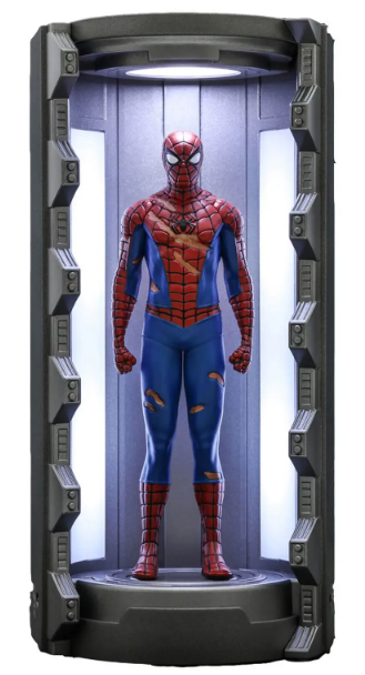 Spiderman Figure Collectable Rare Damaged Classic Suit Spiderman Figure Collectable Rare Damaged Classic Suit