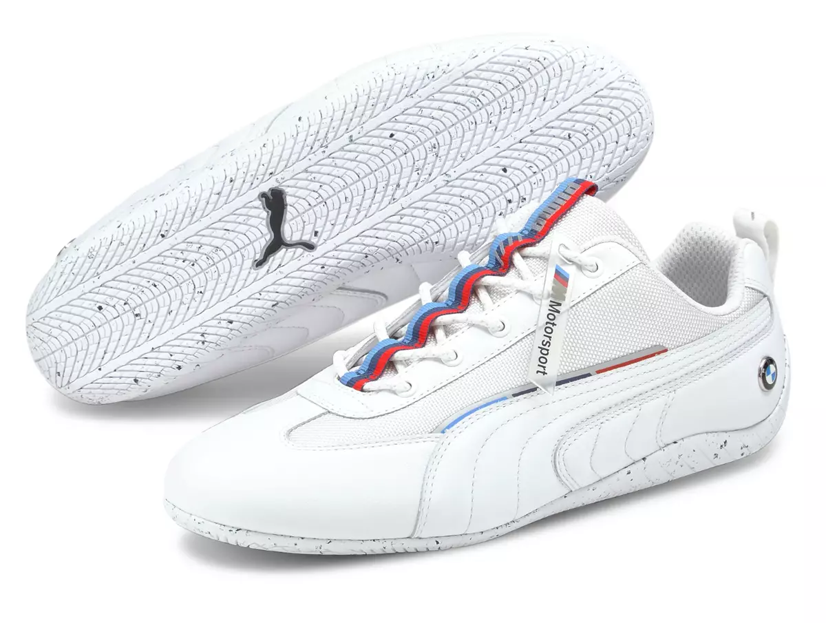 SCARPE DA SNEAKER DA UOMO PUMA BMW MMS SPEEDCAT M BIANCHE DA GUIDA RACING TOURIN