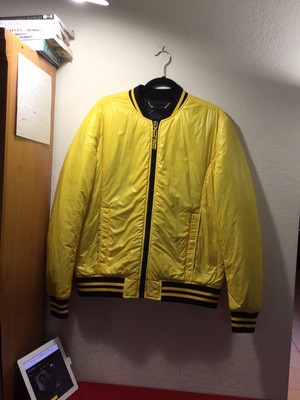 yellow nylon jacket