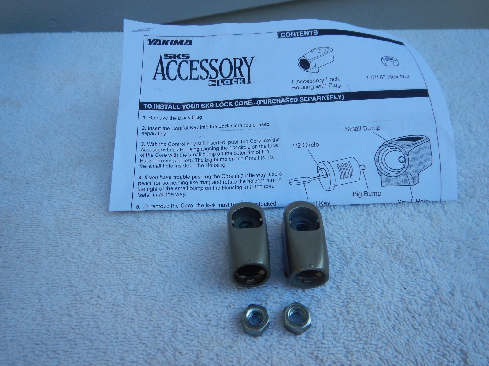 2 Yakima Accessory Lock Locks for Roof Rack Bike Trays Towers Cores Housings eBay