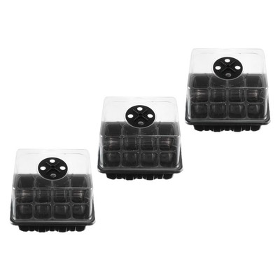 3 Pcs Keimung Tablett Rechteckigen Tray Anlage Starter Tablett