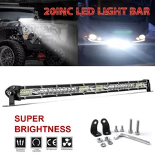 20" Led Work Light Bar 1520W For Sierra 1500 2500 3500HD 2008-2014 Front Bumper