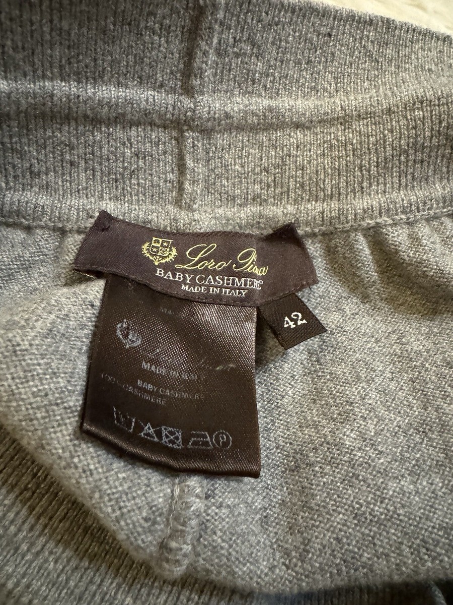 Loro Piana 100% Baby Cashmere Pants Knit Sweatpants Lounge Loro Piana 100% Baby Cashmere Pants Knit Sweatpants Lounge