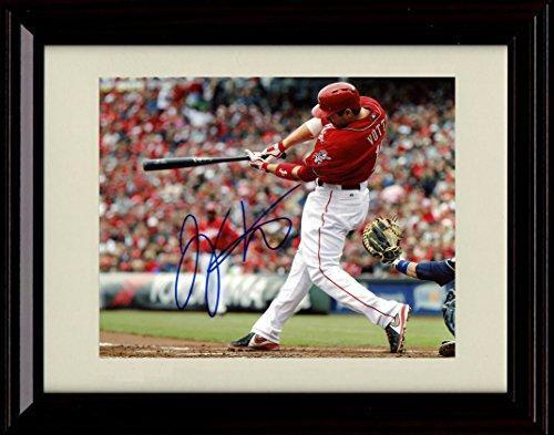 Framed 8x10 Joey Votto Autograph Replica Print - Picture 1 of 2