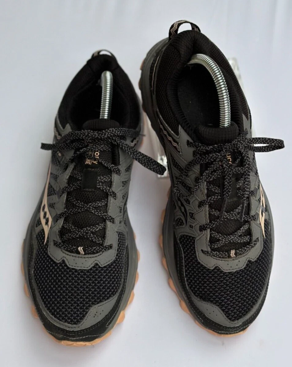 Saucony Excursion TR 12 Black Gray Peach Size 9.5