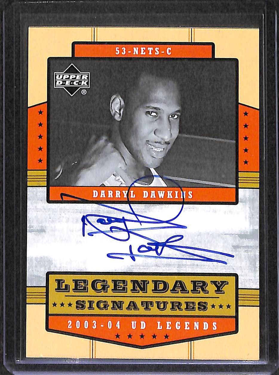 2003-04 UD Legends Legendary Signatures #LS-DD Darryl Dawkins 