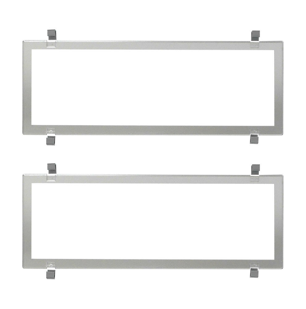 Number Plate Covers Standard Chrome/Silver Clear Pair QLD NSW ACT SA