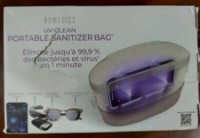 HOMEDICS UV CLEAN PORTABLE SANITIZER BAG KILLS 99.9 PHONE Disinfect As Is