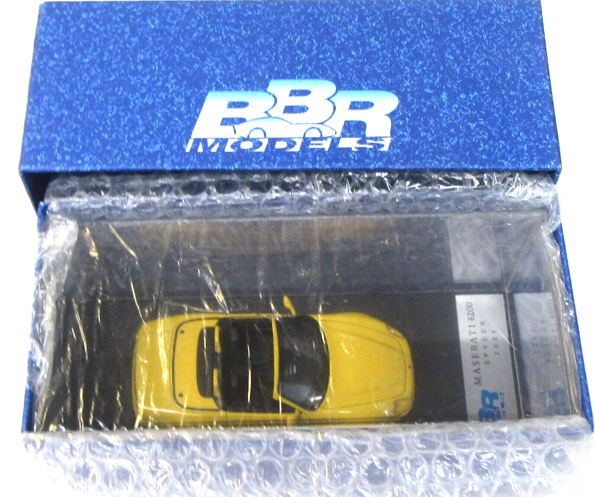 2001 MASERATI 4200 SPYDER BBR #143A 1/43 factory built Resin MIB