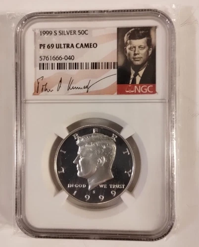 1999 S SILVER KENNEDY HALF DOLLAR 50C NGC PF 69 ULTRA CAMEO 