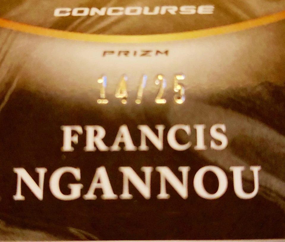 2021 UFC PANINI SELECT Francis Ngannou/25 TIE DYE CONCOURSE - Image 4 of 4