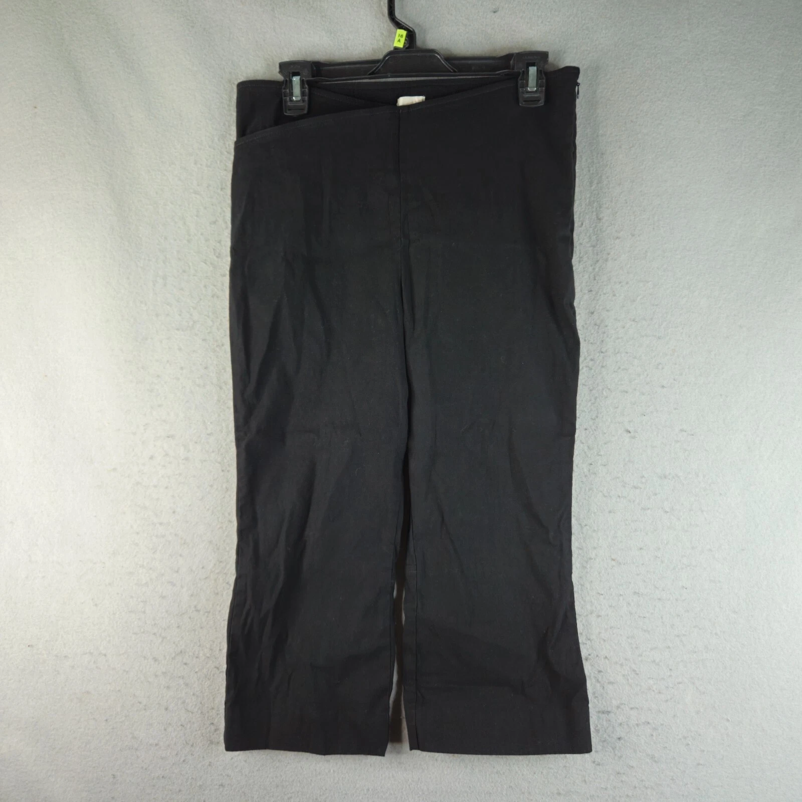 Maeve Anthropologie Capri Pants Womens 12 Petite Black Skinny Stretch Beatnik