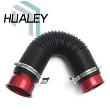 3'' Flexible Car Cold Air Intake Hose Filter Pipe Telescopic Tube Kit Universal