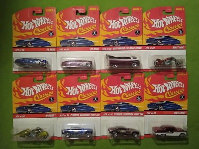 2005 Hot Wheels Classics Series 2 Vehicles- 8 New.