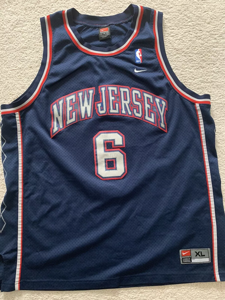 Nike NBA New Jersey Nets Jersey #6 Kenyon Martin Navy sz XL