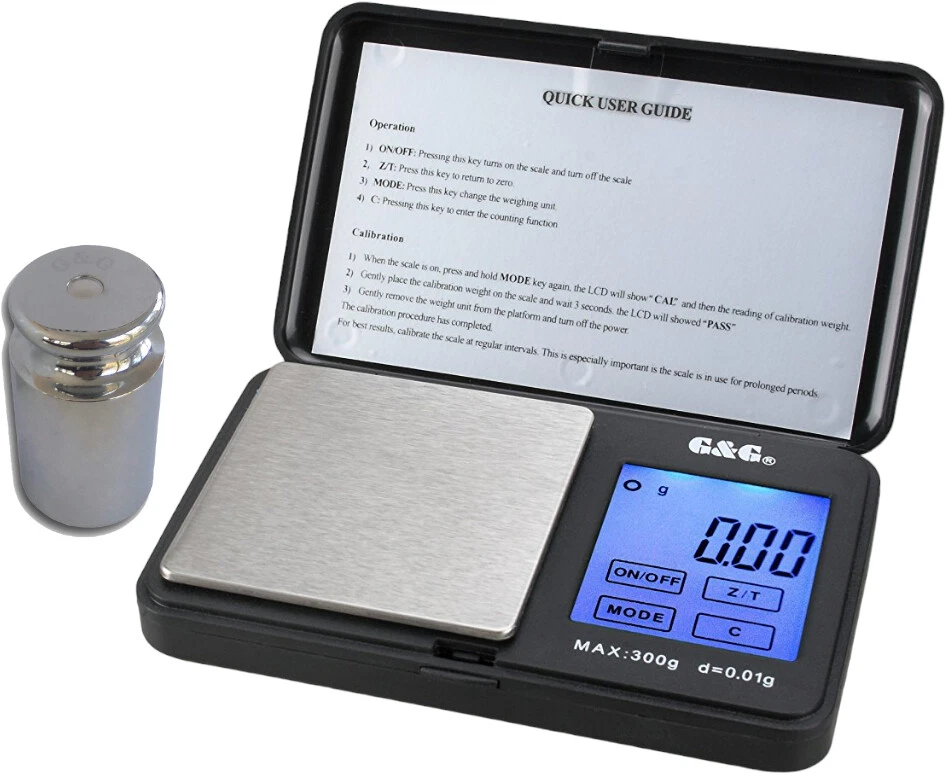 G&G TS 200g-500g/0.01g -1000g Fine Pocket Scales Gold Scales Jewellery Scales - Image 2 of 2