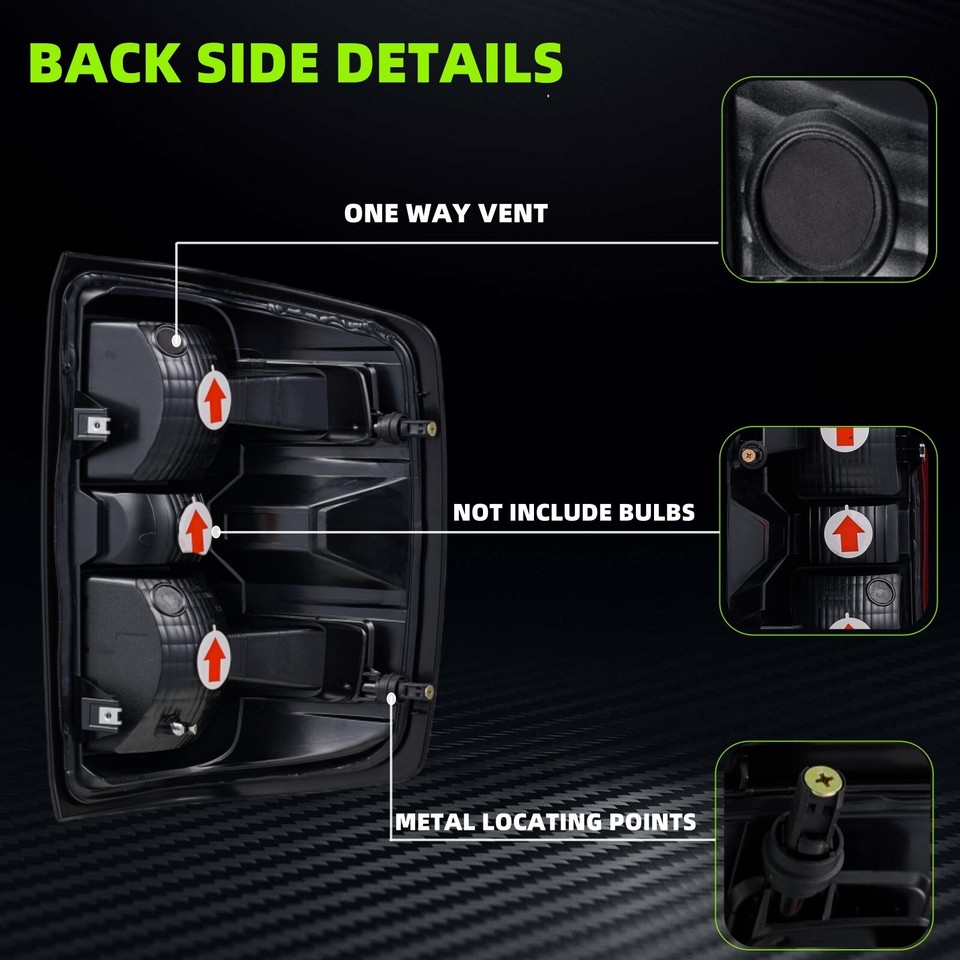 Speed Daddy Rear Upper Tailgate Molding For 2014-2019 Chevy Silverado / GMC Sierra 1500-3500 – Black Matte Direct Fit