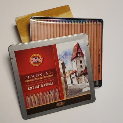 Koh-I-Nor Gioconda 24 soft pastel pencils FA8828.24 Czech Republic sealed