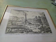 Giovanni Battista Piranesi Etching Veduta del Pantheon Church Of St. Maria