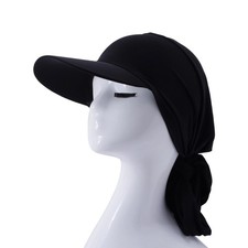 Women Long Tail Pre-Tied Hat Outdoor Baseball Hijab Muslim Turban Cap Islamic