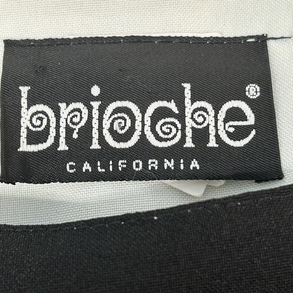 Top Corto BRIOCHE De Colección Años 80 90 Negro Crema Sin Mangas Talla 5 Hecho en EE. UU. Foto 2 de 4