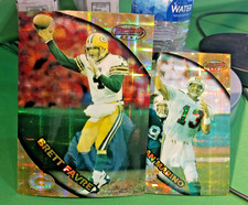 1997 BRETT FAVRE BOWMAN'S BEST SUPER JUMBO ATOMIC REFRACTOR 5X7 1 NRMT OR BET