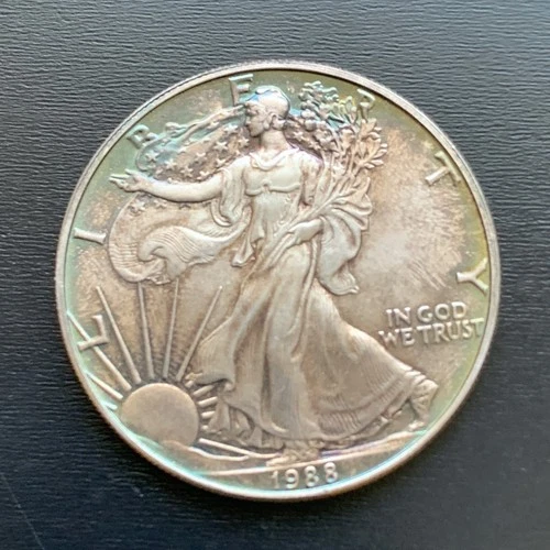 1988 American Silver Eagle 1 Troy Oz. .999 Fine One Dollar Coin